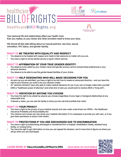 image of the Healthcare Bill of Rights