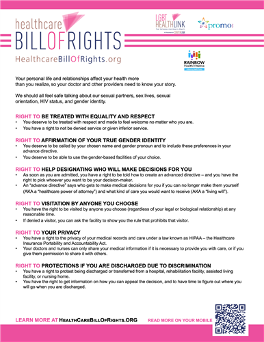 image of the Healthcare Bill of Rights